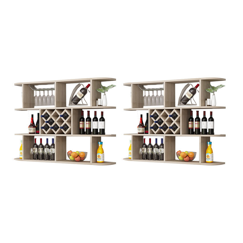 Modern Hanging Wine Bottle Holder Wooden Kitchen Wine Rack Bottle