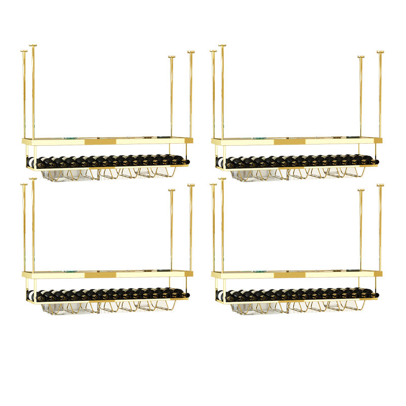 Modern Hanging Wine Bottle Holder Metal Kitchen Wine Rack Bottle