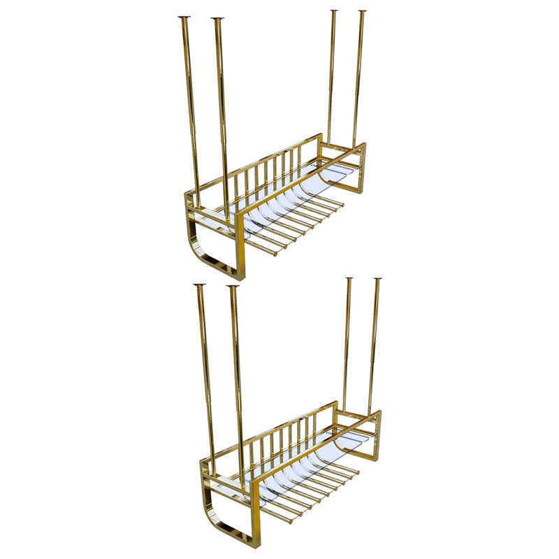 Luxury Hanging Wine Bottle Holder Metal Kitchen Wine Rack Bottle