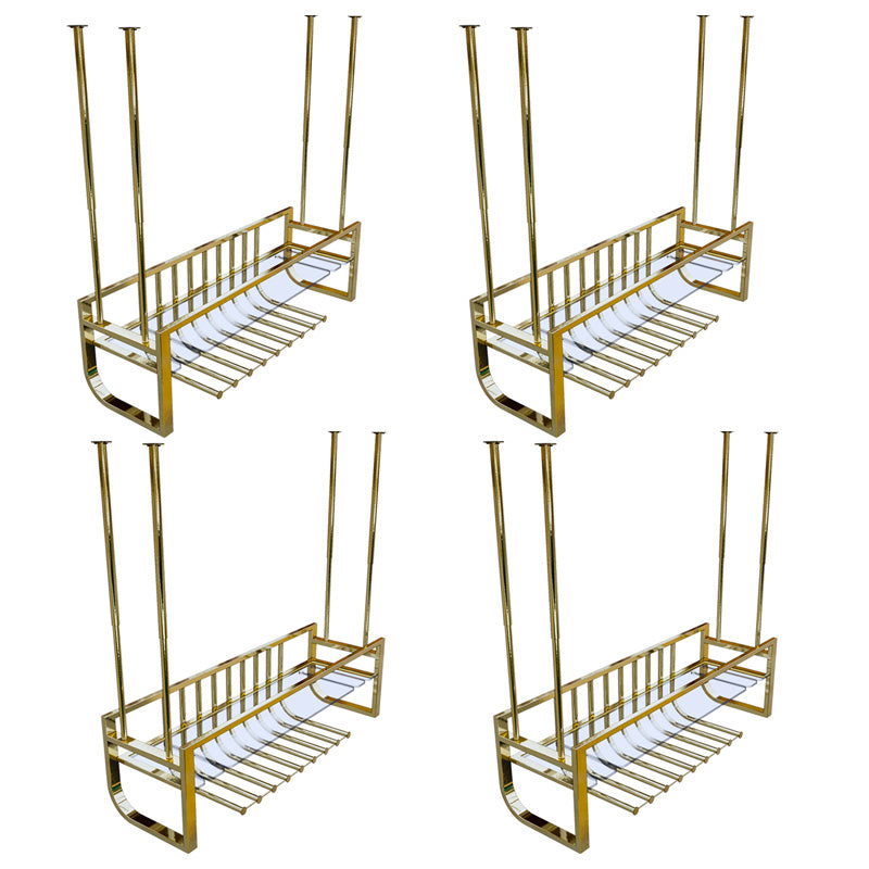 Luxury Hanging Wine Bottle Holder Metal Kitchen Wine Rack Bottle