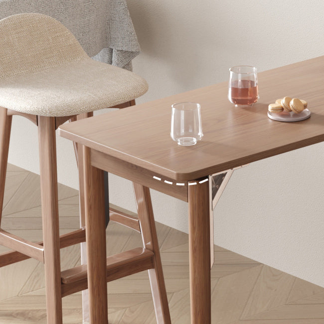 Modern Wood Rectangle Counter Table 2/3 Pieces Bar Table Set for Living Room