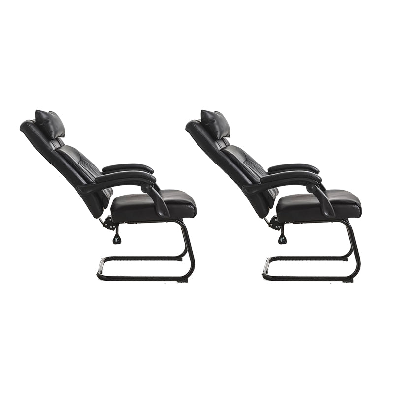 Padded Arms Modern Office Chair Tilt Mechanism No Distressing Ergonomic Chair