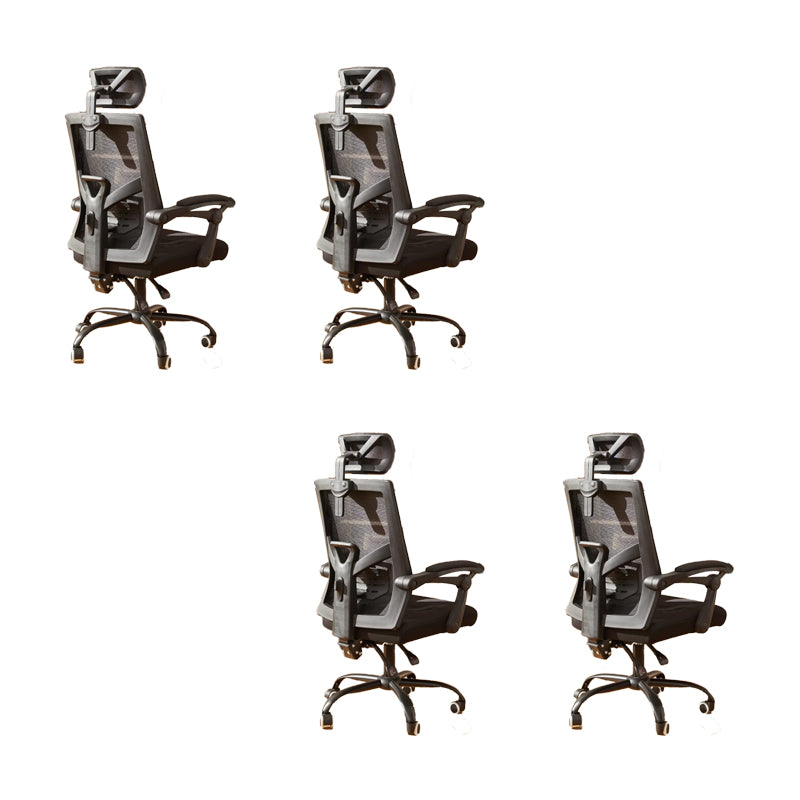 Padded Arms Office Chair Modern No Distressing Desk Chair with Wheels