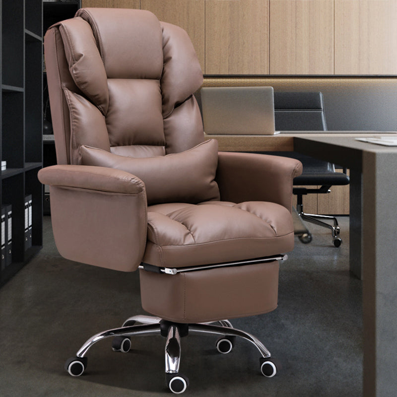 Modern Armless Office Chair Tilt Mechanism Ergonomic Desk Chair with Wheels