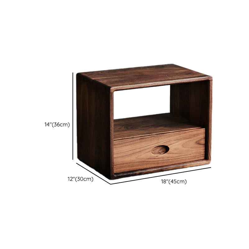 Contemporary Open Back Bookcase Solid Wood Cube Bookshelf for Office