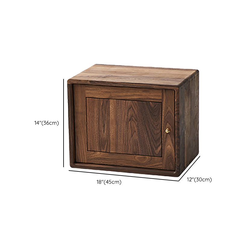 Contemporary Open Back Bookcase Solid Wood Cube Bookshelf for Office