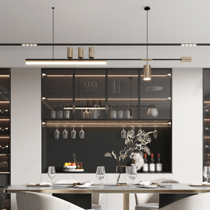 Modern LED Island Fixture Metal Ceiling Pendant Light for Kitchen