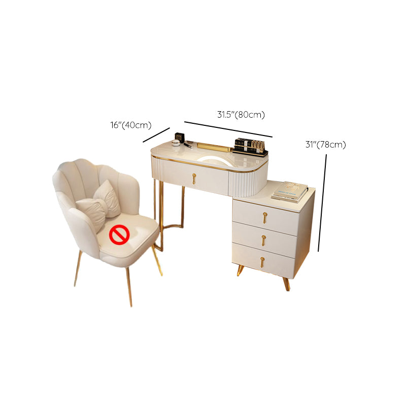 Glam Bedroom Vanity Dressing Table Wood Vanity Dressing Table Set