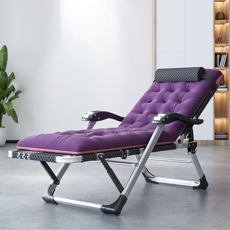 Modern Style Metal Frame Standard Recliner Foldable Recliner Chair