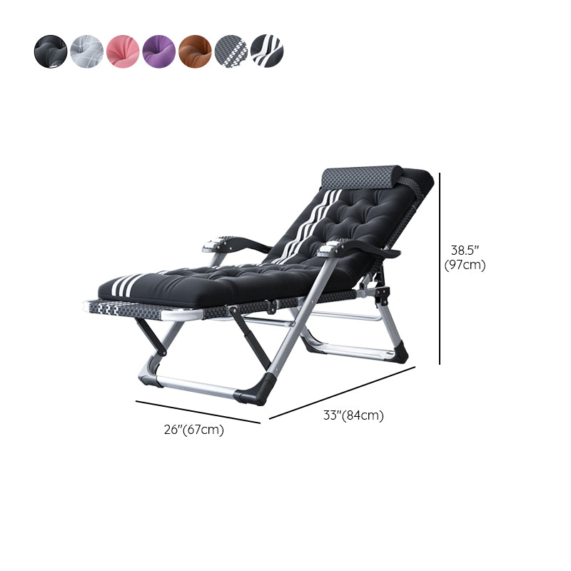 Modern Style Metal Frame Standard Recliner Foldable Recliner Chair