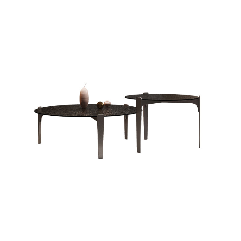 Contemporary Cocktail Table 3 Legs Glass Coffee Cocktail Table