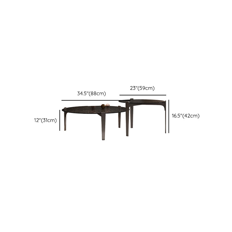 Contemporary Cocktail Table 3 Legs Glass Coffee Cocktail Table