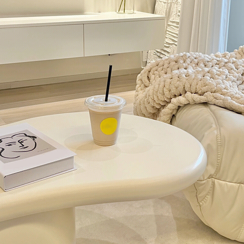 Pedestal Coffee or End Table Contemporary Slate Coffee Cocktail Table