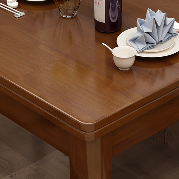Simplicity Rectangle Dining Site Table Solid Wood Dining Room Collection with 4 Legs