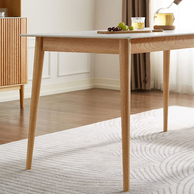 Modern Solid Wood Dining Table Set 5 Pieces Dining Set for Kitchen