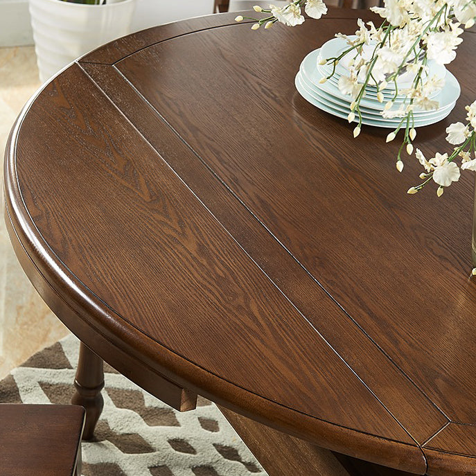 7 Piece Dining Room Table and Chair Set Solid Wood Table Dining Room Set