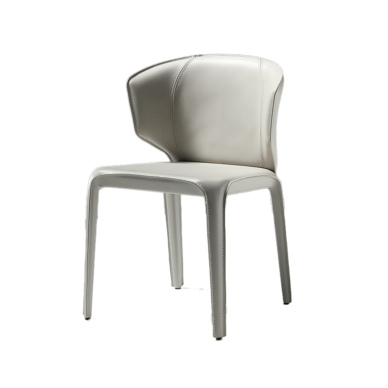 Faux Leather Upholstered Side Chair Indoor Dining Side Chair for Dining Room