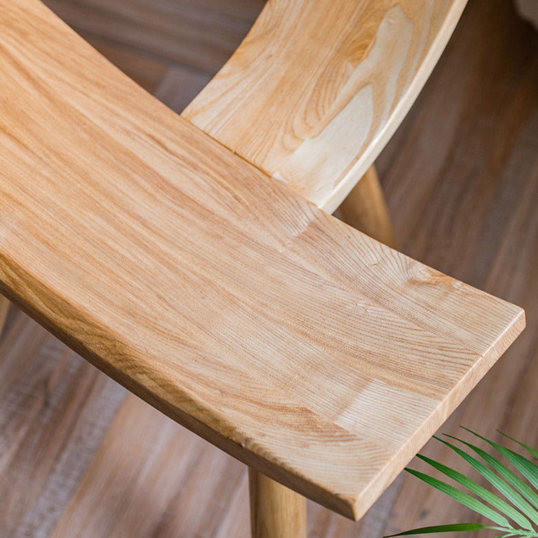 Natural Modern Indoor Dining Side Chair Solid Wood Side Chair