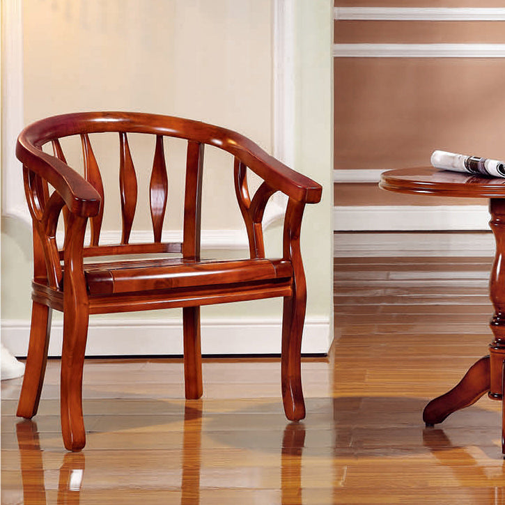 Solid Wood Frame Dining Chairs Dining Arm Chair for Dining Room