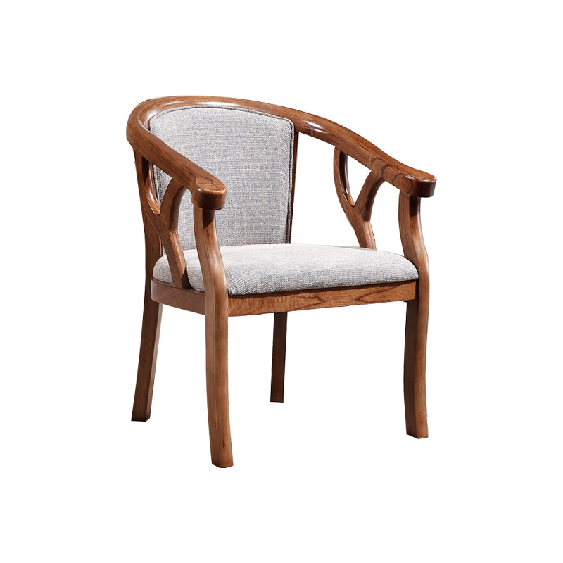 Solid Wood Frame Dining Chairs Dining Arm Chair for Dining Room