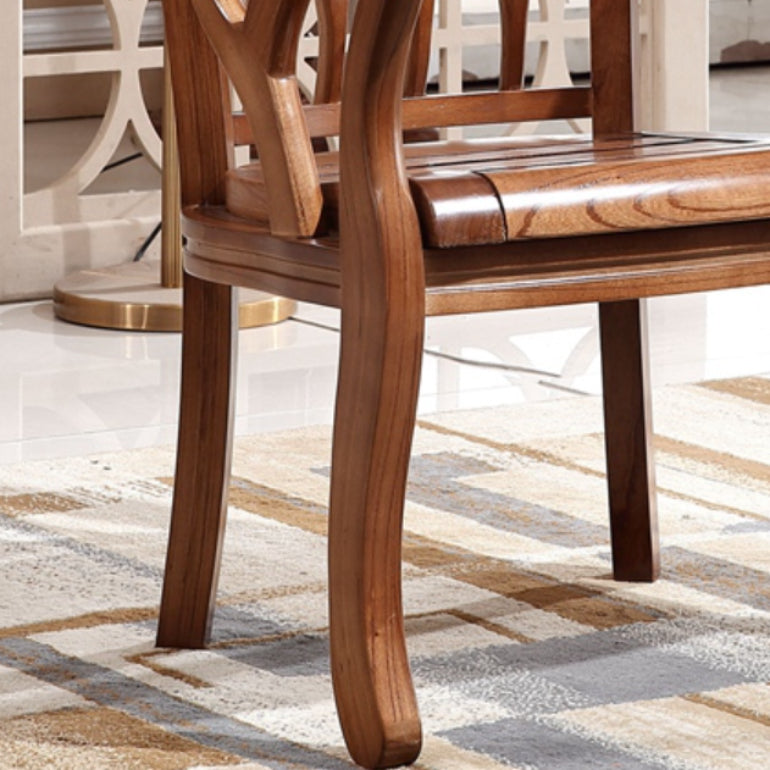 Solid Wood Frame Dining Chairs Dining Arm Chair for Dining Room