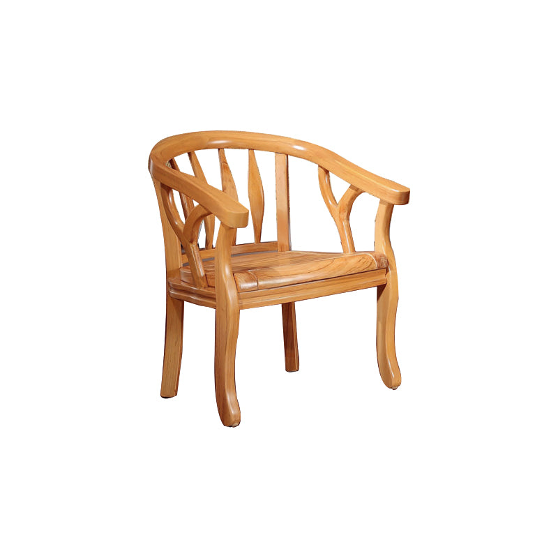 Solid Wood Frame Dining Chairs Dining Arm Chair for Dining Room