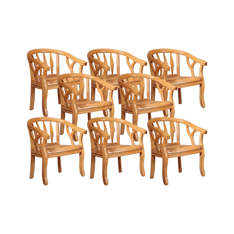 Solid Wood Frame Dining Chairs Dining Arm Chair for Dining Room
