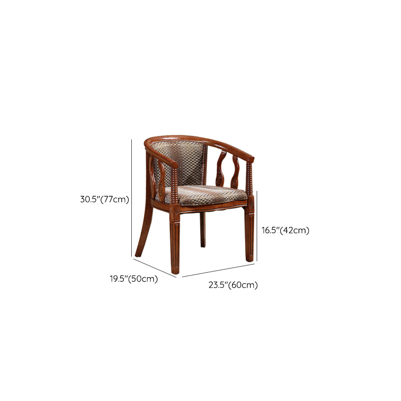 Solid Wood Frame Dining Chairs Dining Arm Chair for Dining Room