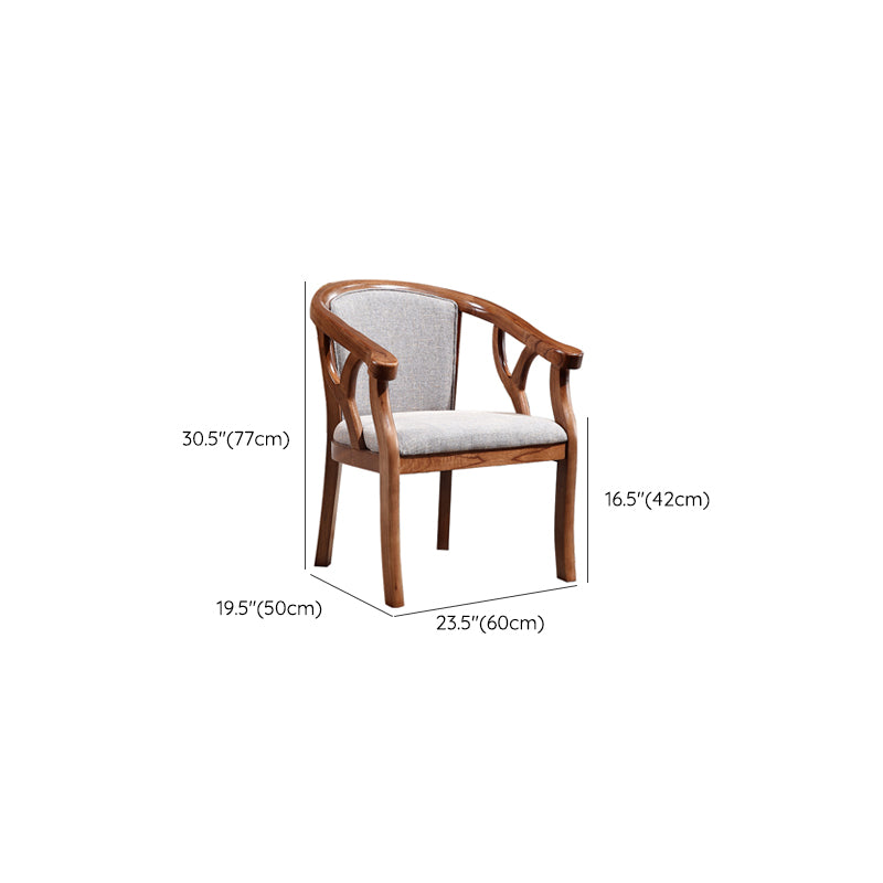Solid Wood Frame Dining Chairs Dining Arm Chair for Dining Room