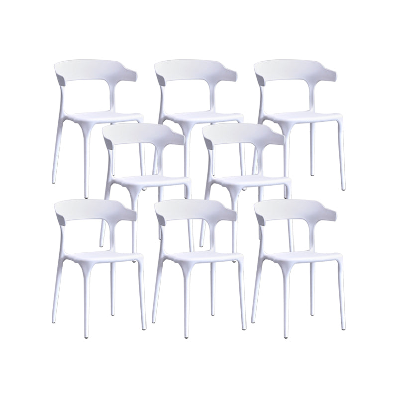 Nordic Armrest Stackable Chair with Acrylic Legs for Dining Room