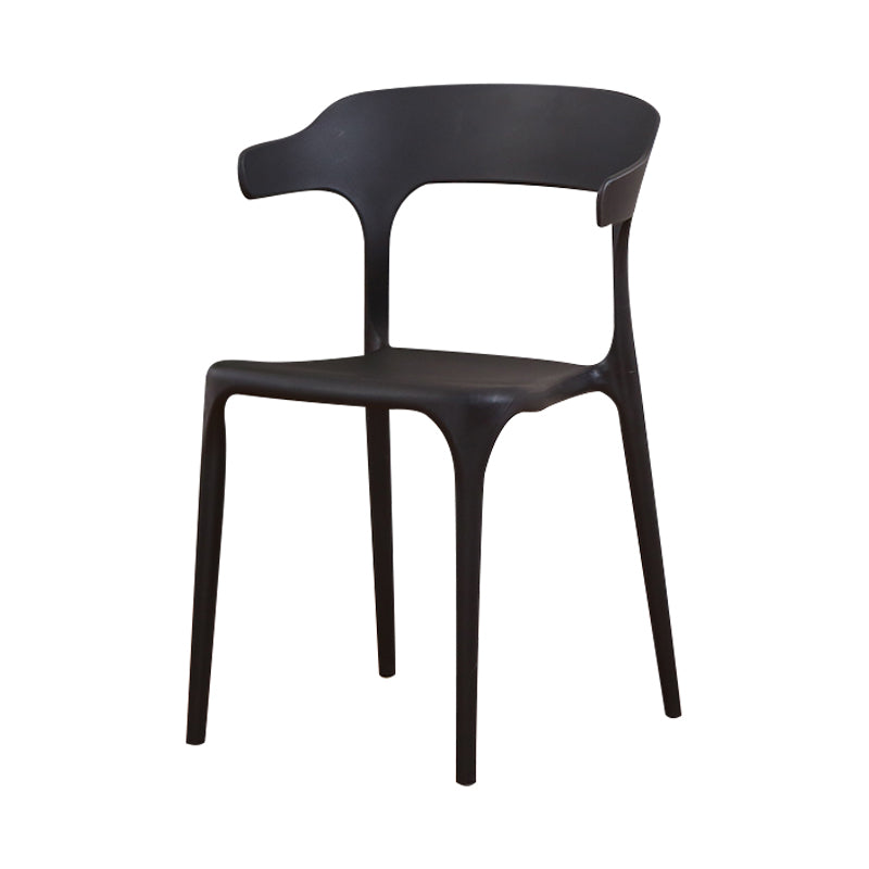 Nordic Armrest Stackable Acrylic Chair with Acrylic Legs for Dining Room