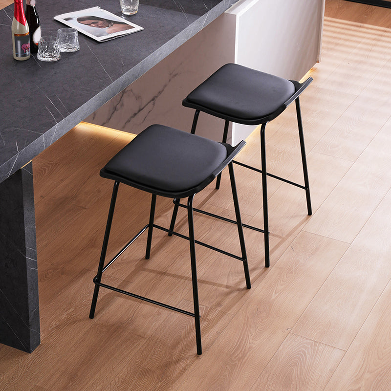 Industrial Style Metal Bar Stool Footrest Counter Stool for Restaurant