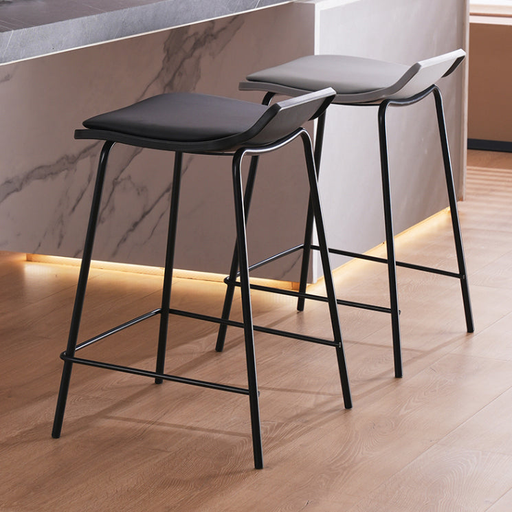 Industrial Style Metal Bar Stool Footrest Counter Stool for Restaurant