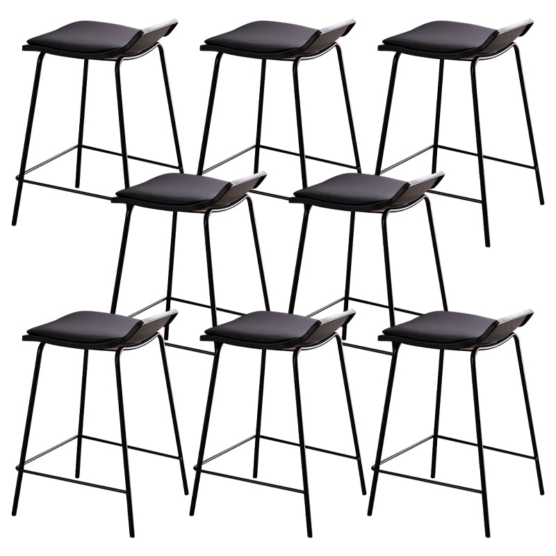 Industrial Style Metal Bar Stool Footrest Counter Stool for Restaurant