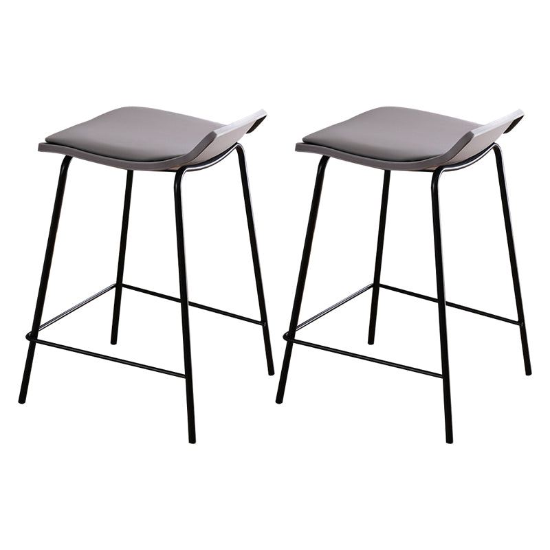 Industrial Style Metal Bar Stool Footrest Counter Stool for Restaurant