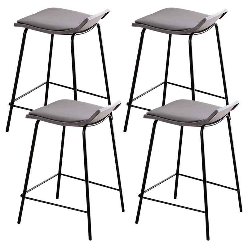 Industrial Style Metal Bar Stool Footrest Counter Stool for Restaurant