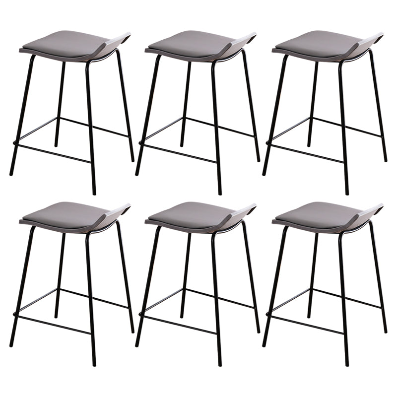 Industrial Style Metal Bar Stool Footrest Counter Stool for Restaurant