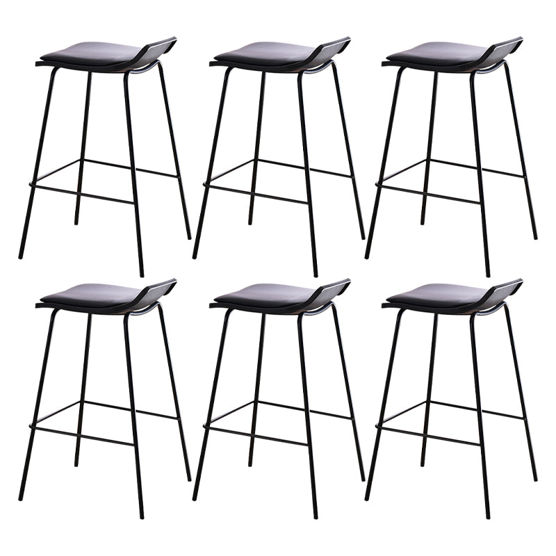 Industrial Style Metal Bar Stool Footrest Counter Stool for Restaurant