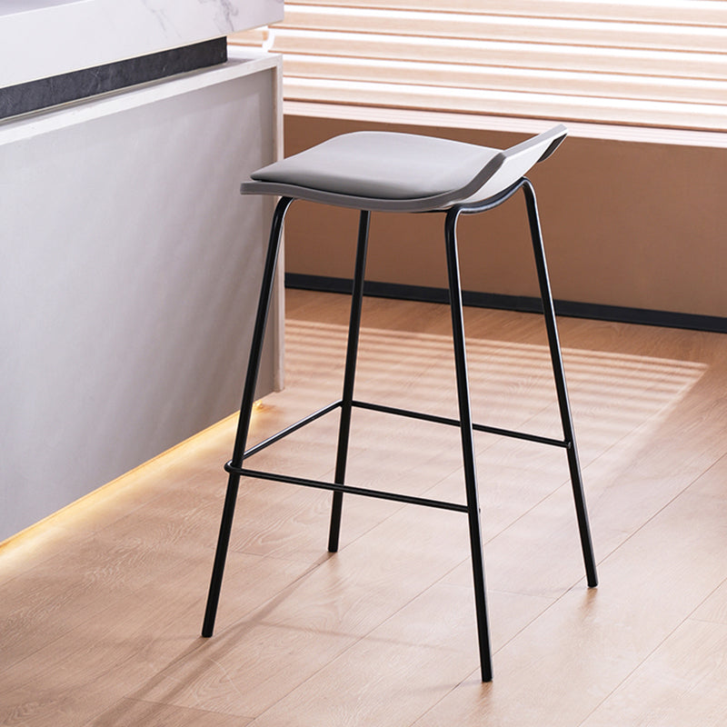 Industrial Style Metal Bar Stool Footrest Counter Stool for Restaurant