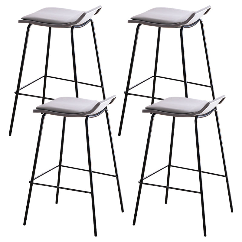 Industrial Style Metal Bar Stool Footrest Counter Stool for Restaurant