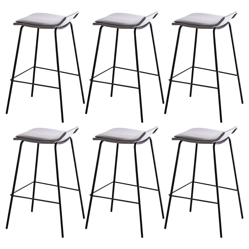 Industrial Style Metal Bar Stool Footrest Counter Stool for Restaurant