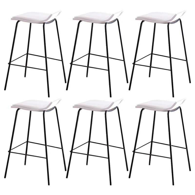 Industrial Style Metal Bar Stool Footrest Counter Stool for Restaurant