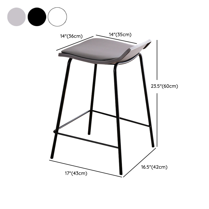 Industrial Style Metal Bar Stool Footrest Counter Stool for Restaurant