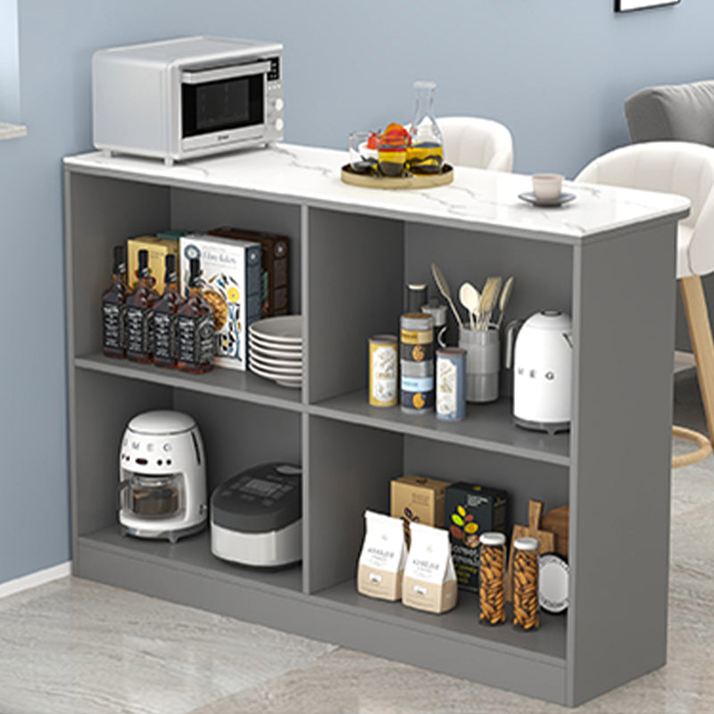 Modern Indoor Bar Dining Table Rectangle Faux Marble Bar Table