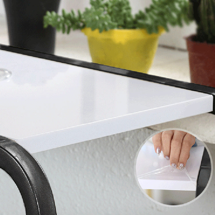 Modern Bar Dining Table Rectangle Indoor Bar Stool Table with Footrest