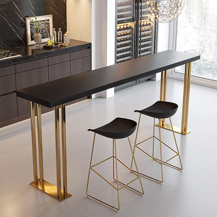 Indoor Contemporary Bar Dining Table Rectangle Wooden Bar Table