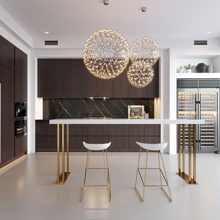 Indoor Contemporary Bar Dining Table Rectangle Wooden Bar Table