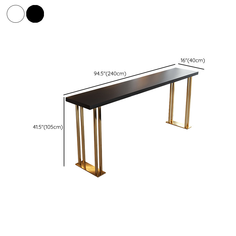 Indoor Contemporary Bar Dining Table Rectangle Wooden Bar Table