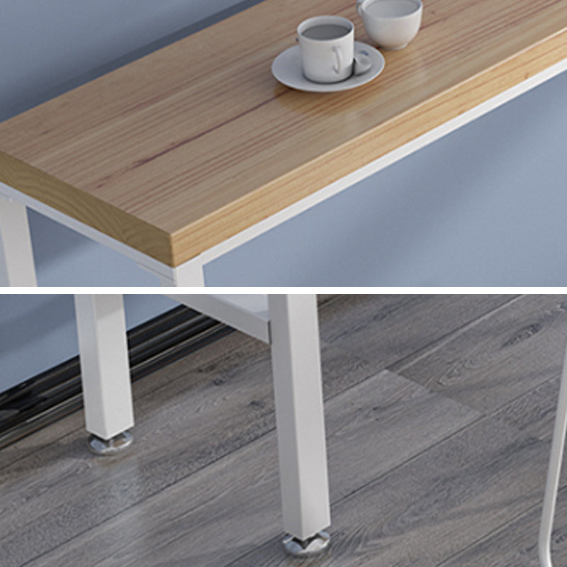 Indoor Contemporary Bar Dining Table Rectangle Solid Wood Bar Table