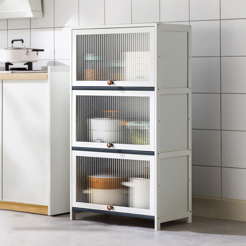 Contemporary Sideboard Table Bamboo Sideboard with Doors for Kitchen